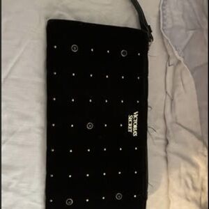 Victoria's Secret Black Studded Clutch Wristlet